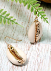 Boho Earrings - Natural Shell Gold
