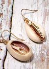 Boho Earrings - Natural Shell Gold