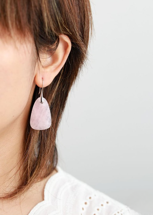 Quartz Boho Dangle Earrings