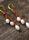 Boho Leather Earrings