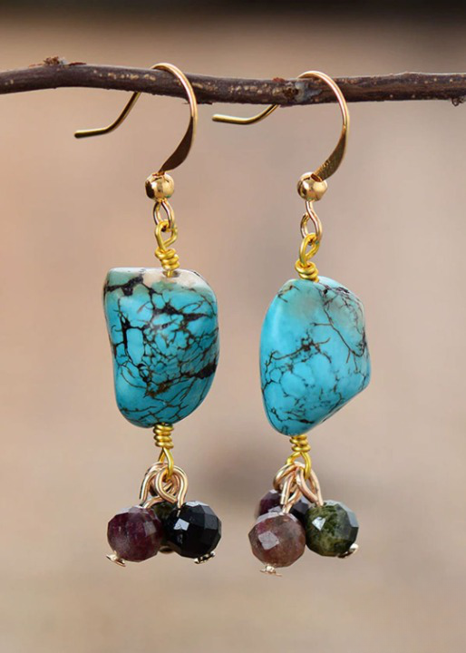Boho Beads Dangle Earrings