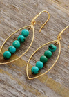 Boho Beads Earrings Gold