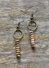 Vintage Boho Dangle Gold Earrings