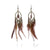 Boho Earrings Light Feathers