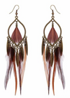 Boho Feather Earrings