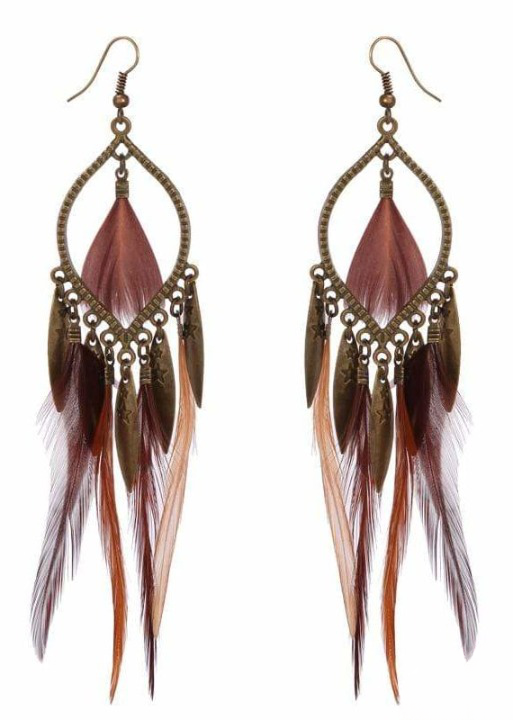 Boho Feather Earrings