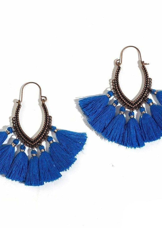 Boho Pompoms Earrings