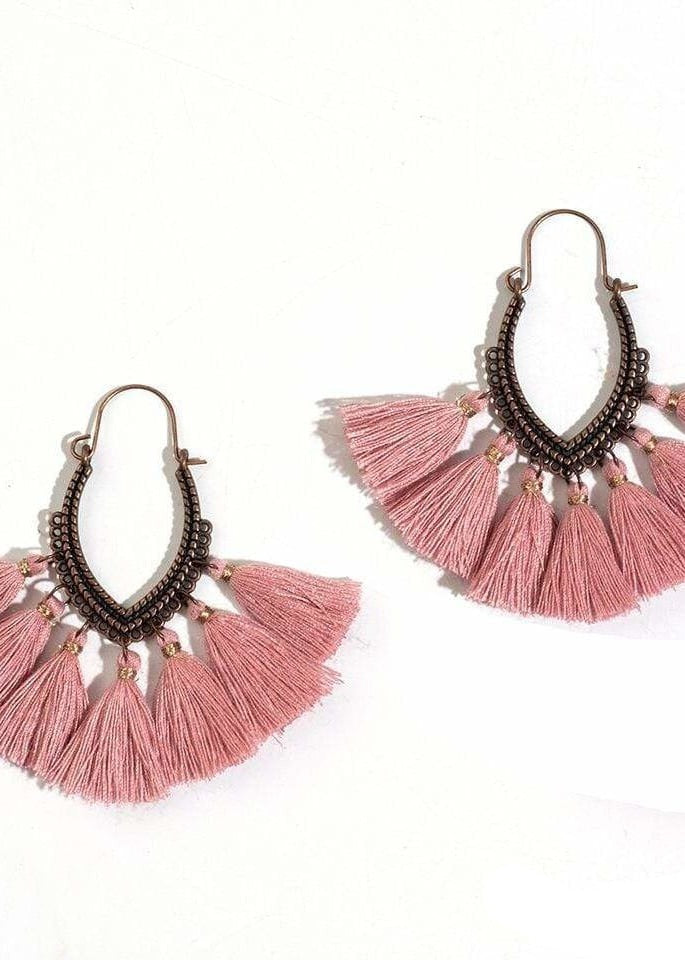Boho Pompoms Earrings