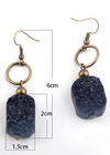 Boho Dangle Earrings - Natural Stone