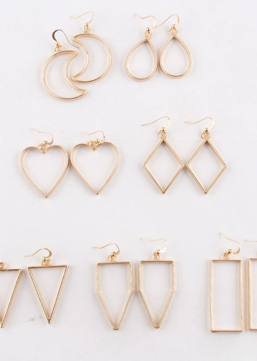 Boho Gold Hoop Earrings