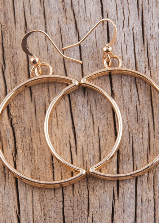 Boho Gold Hoop Earrings