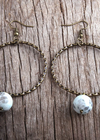 Boho Vintage Earrings - Natural Stone