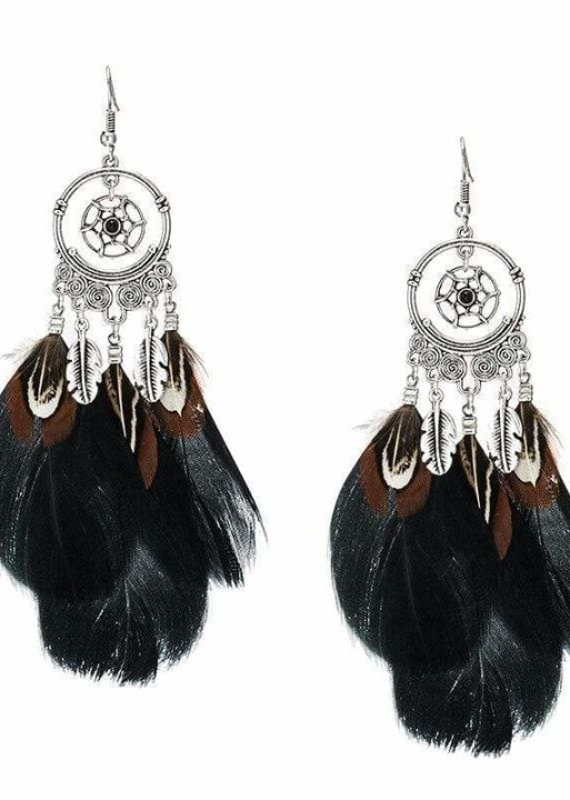 Feather Boho Earrings