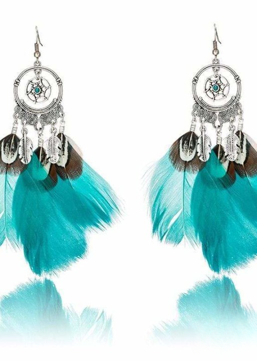 Feather Boho Earrings