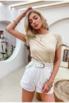 Boho Embroidered Openwork T-shirt