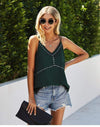 Boho Emerald Green Top