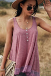 Boho Flared Long Tank Top