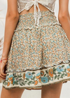 Boho Short Skirt Floral flared