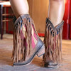 Boho Fringed Boots USA