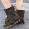 Boho Fringed High Boots