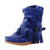 Boho Fringed High Boots