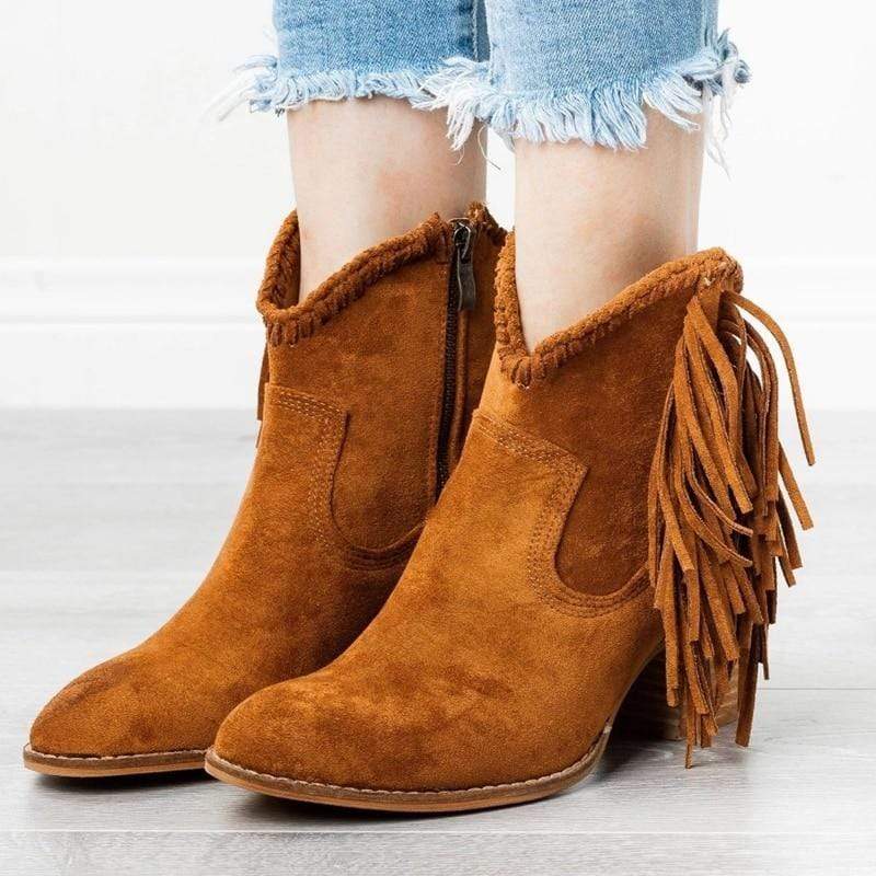 Boho Fringes High Boots