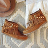 Boho Fringes Stud Boots