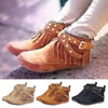 Boho Fringes Stud Boots