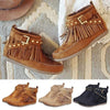 Boho Fringes Stud Boots