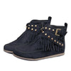 Boho Fringes Stud Boots