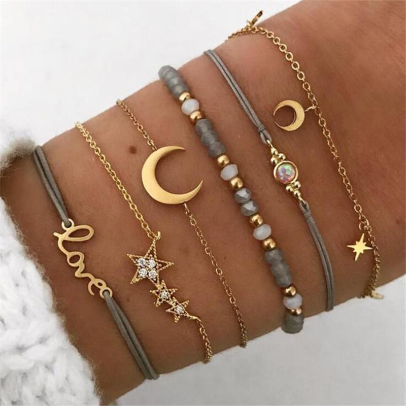 Boho Gold Bracelet Set Celeste