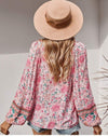 Boho Hippie Blouse in Pink