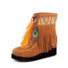 Boho Hippie Feathers & Fringes Boots