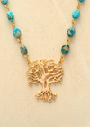 Boho Gold Necklace - Tree of Life