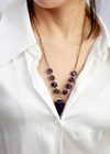 Boho Beads Necklace - Hexagonal Cone Pendant