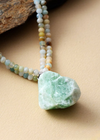 Boho Pendant Necklace - Natural Stone