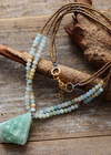 Boho Pendant Necklace - Natural Stone