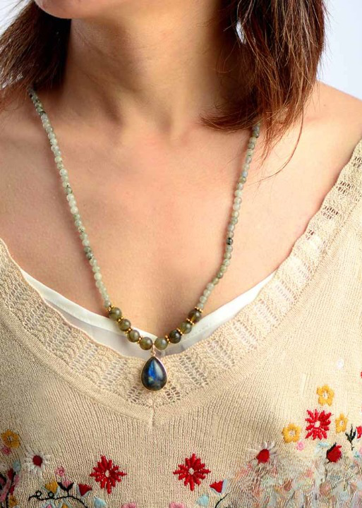 Boho Beaded Necklace Choker