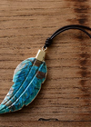 Boho Necklace - Leaf Pendant