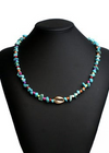 Colorful Boho Necklace - Gold Shell