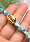 Colorful Boho Necklace - Gold Shell