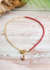 Boho Colorful Necklace - Gold Shell Pendant