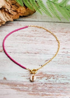 Boho Colorful Necklace - Gold Shell Pendant