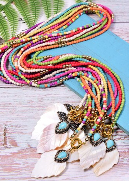 Boho Beads Colorful Necklace