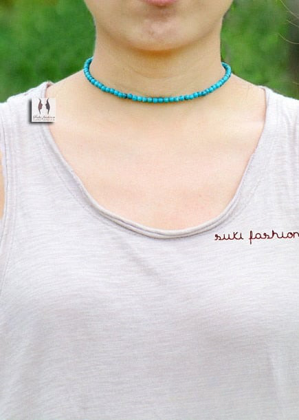 Choker Beaded Necklace Boho Style