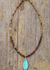 Boho Beads Stone Pendant Necklace