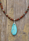 Boho Beads Stone Pendant Necklace