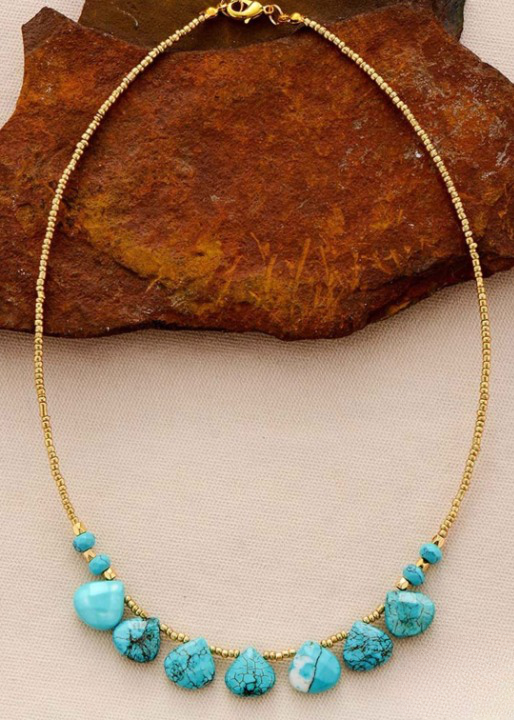 Boho Choker Necklace Gold Chain