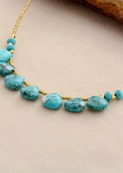 Boho Choker Necklace Gold Chain