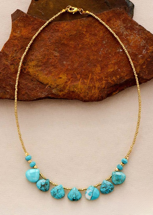 Boho Choker Necklace Gold Chain